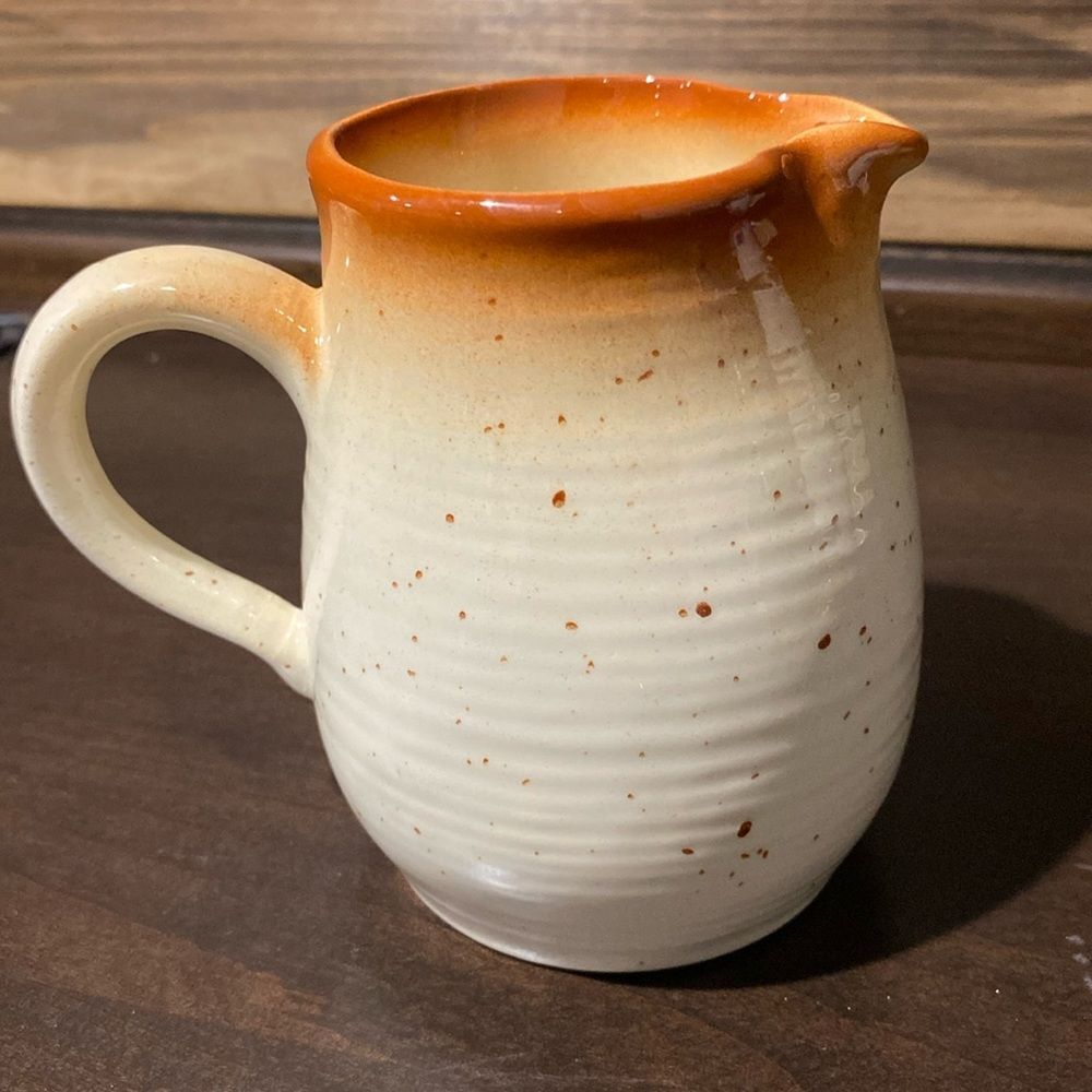 Franciscan Country Craft Russet Brown Creamer Pitcher Carafe Dish